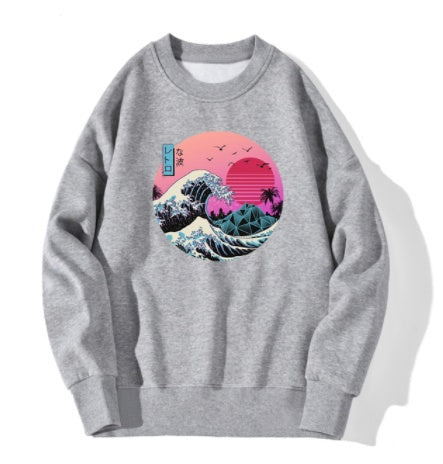 New Riman Hoodie Sunrise Wave Sweatshirt Top Clothes