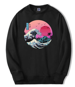 New Riman Hoodie Sunrise Wave Sweatshirt Top Clothes